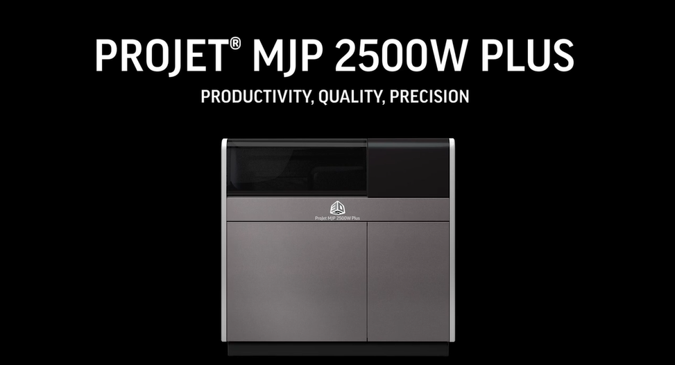 3D SYSTEMS announces the next generation of ProJet MJP 2500W Plus 3D printer
